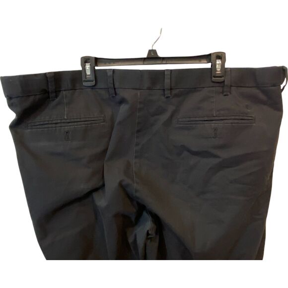 Dockers Flex Mens Chinos W46xL34 Navy Mid Waist Regular Straight Tapered - Picture 4 of 13